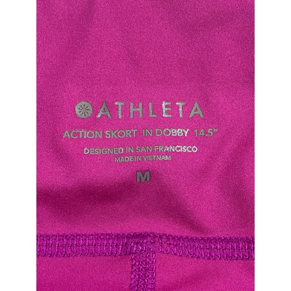Athleta Action Skort Dobby 14.5 Blackout Pink Athletic Skirt‎ Women's Size M - Picture 5 of 13